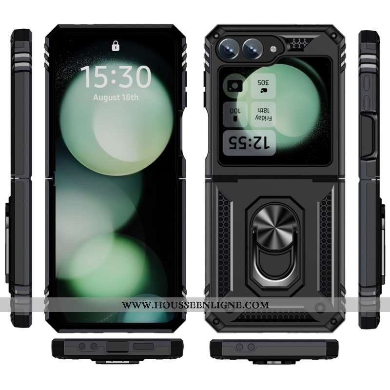 Coque Samsung Galaxy Z Flip 7 FE / Z Flip 6 Ultra Résistante Anneau-Support