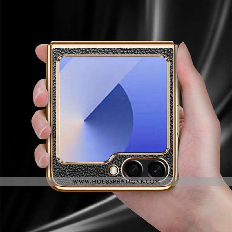Coque Samsung Galaxy Z Flip 7 FE / Z Flip 6 Véritable Cuir