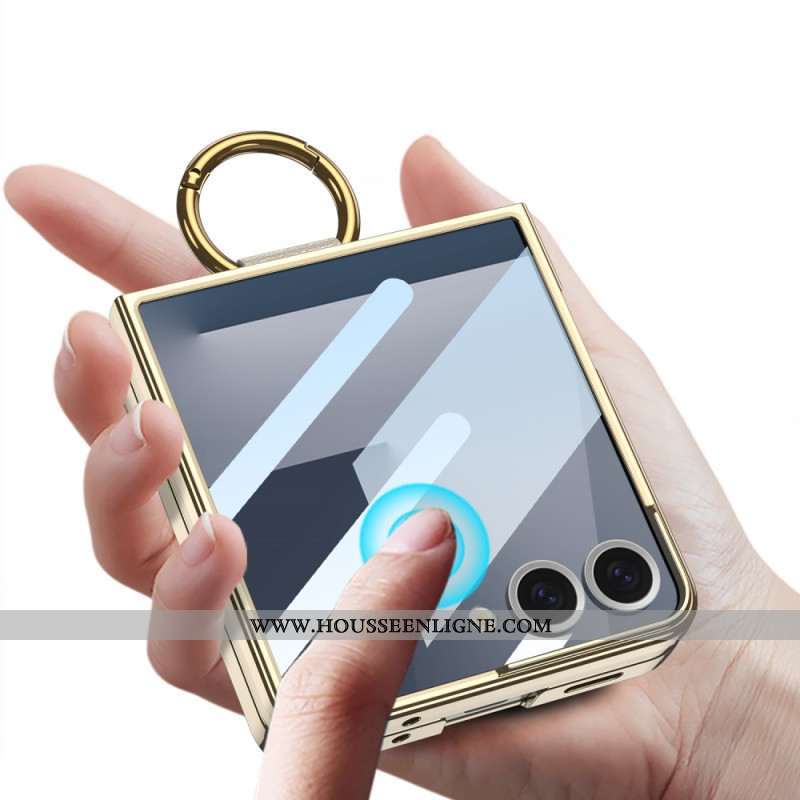 Coque Samsung Galaxy Z Flip 7 Film Protecteur et Support-Anneau GKK