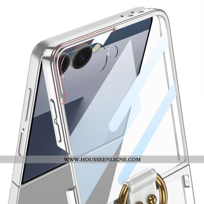 Coque Samsung Galaxy Z Flip 7 Film Protecteur et Support-Anneau GKK