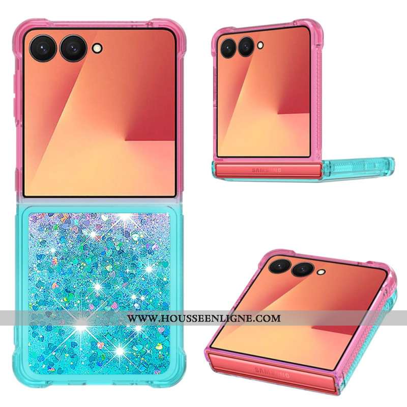 Coque Samsung Galaxy Z Flip 7 Gradient Paillettes