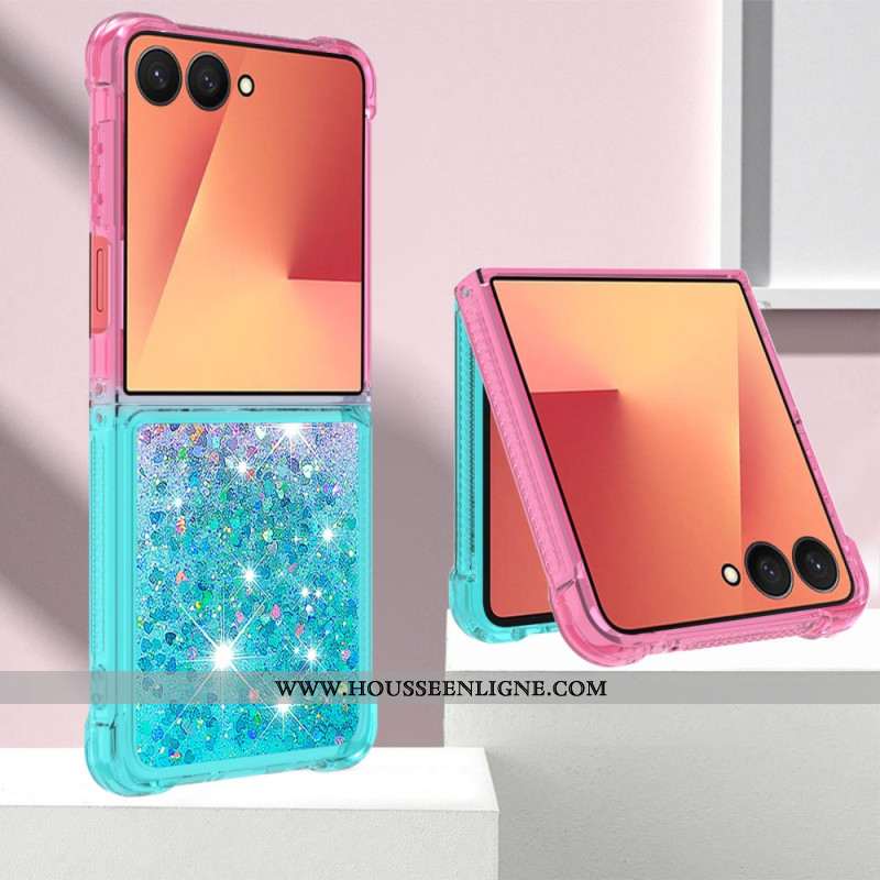 Coque Samsung Galaxy Z Flip 7 Gradient Paillettes