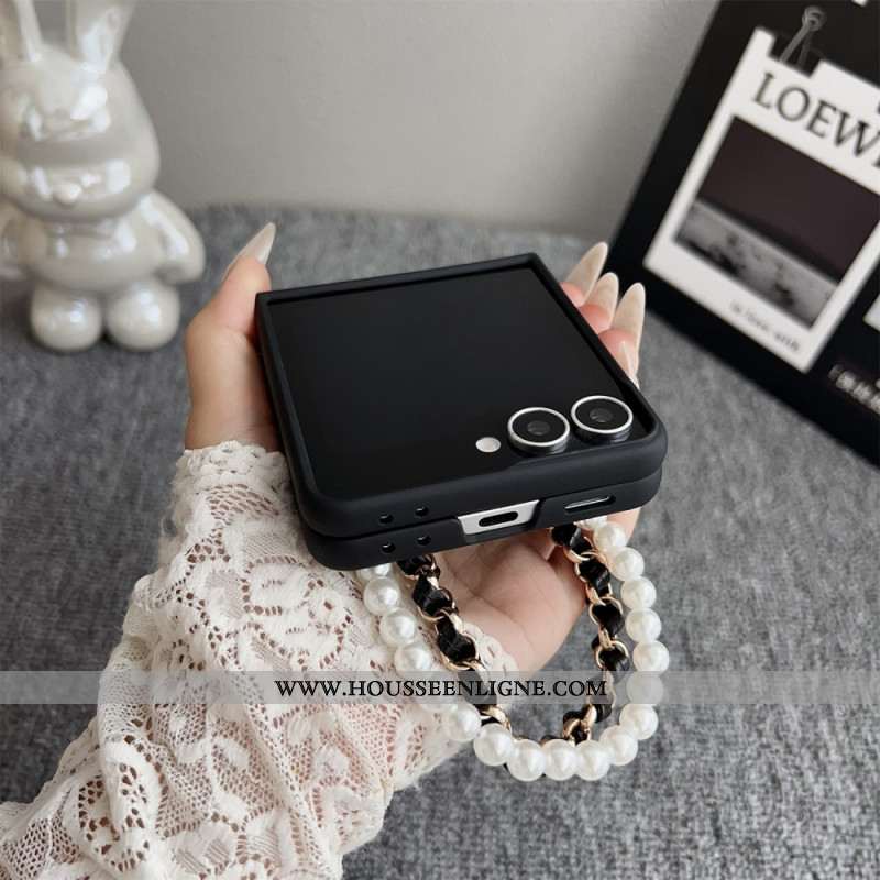 Coque Samsung Galaxy Z Flip 7 Lapin Smile avec Bracelet