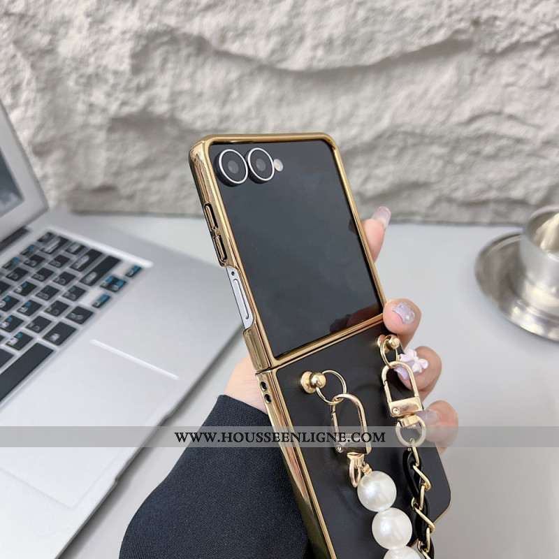 Coque Samsung Galaxy Z Flip 7 Magnétique Bandoulière Breloque