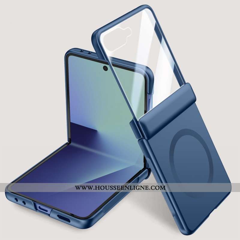 Coque Samsung Galaxy Z Flip 7 Magnétique Effet Métal