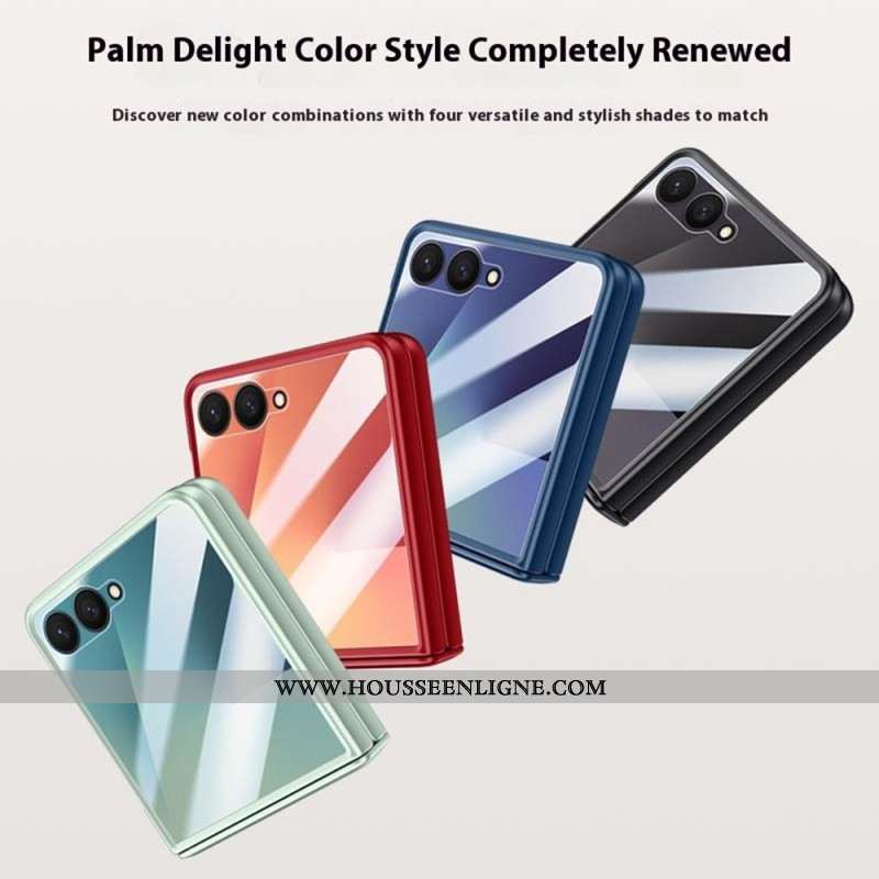 Coque Samsung Galaxy Z Flip 7 Magnétique Effet Métal