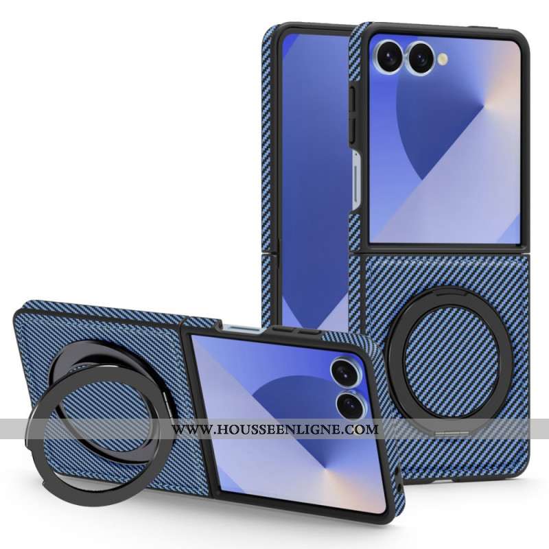 Coque Samsung Galaxy Z Flip 7 Magnétique Fibre Carbone