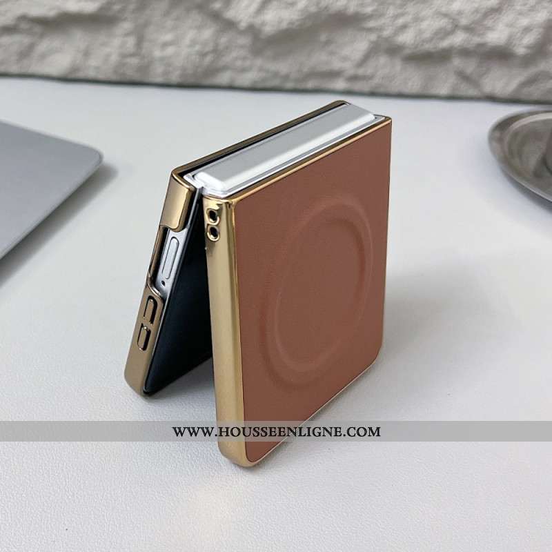 Coque Samsung Galaxy Z Flip 7 Magnétique Surface Nappa