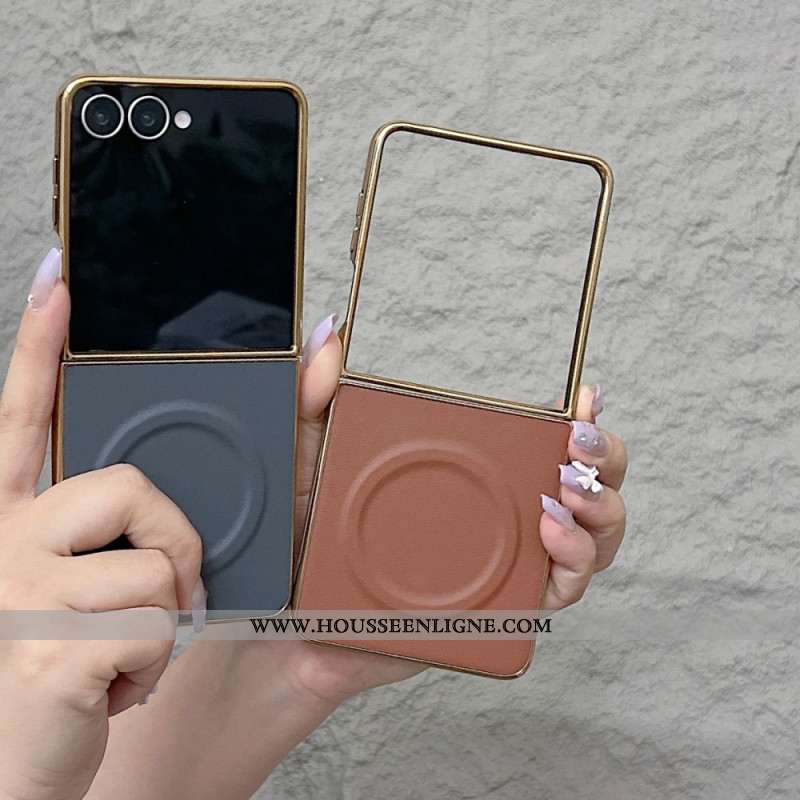 Coque Samsung Galaxy Z Flip 7 Magnétique Surface Nappa