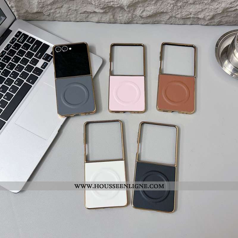 Coque Samsung Galaxy Z Flip 7 Magnétique Surface Nappa