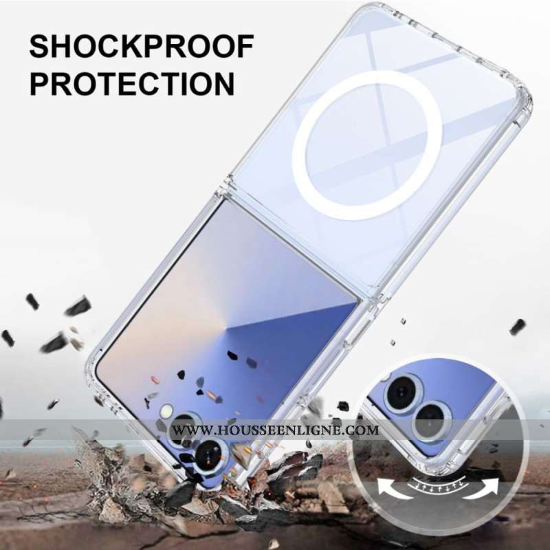 Coque Samsung Galaxy Z Flip 7 Magnétique Transparente