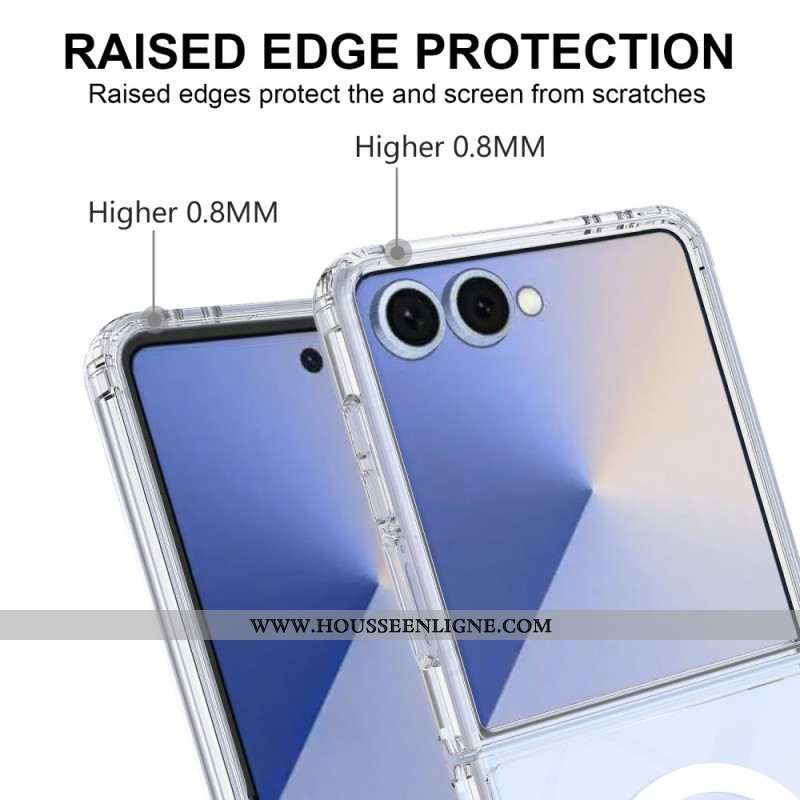 Coque Samsung Galaxy Z Flip 7 Magnétique Transparente