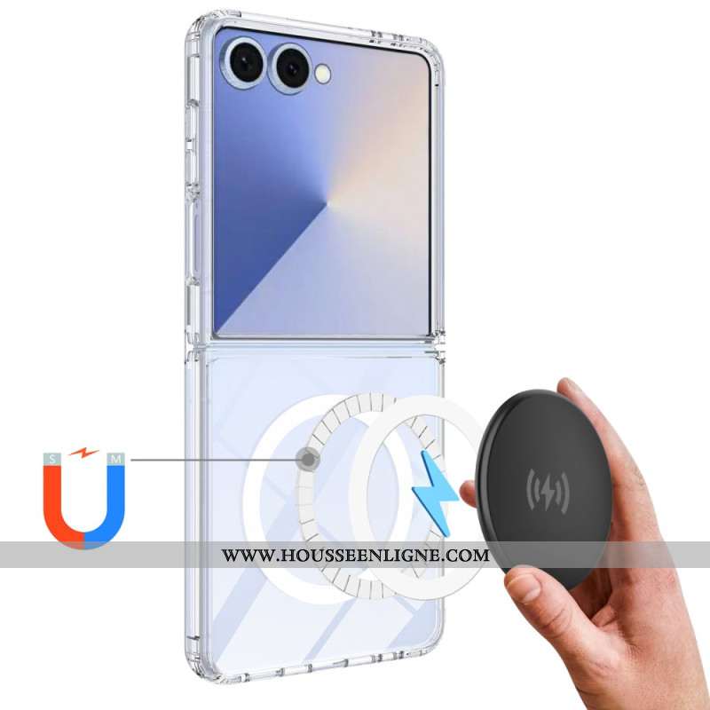 Coque Samsung Galaxy Z Flip 7 Magnétique Transparente