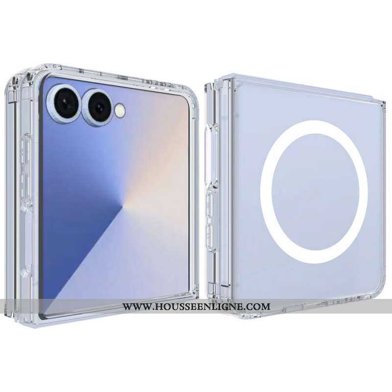 Coque Samsung Galaxy Z Flip 7 Magnétique Transparente