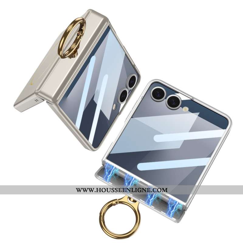 Coque Samsung Galaxy Z Flip 7 Magnétique avec Anneau-Suupport GKK