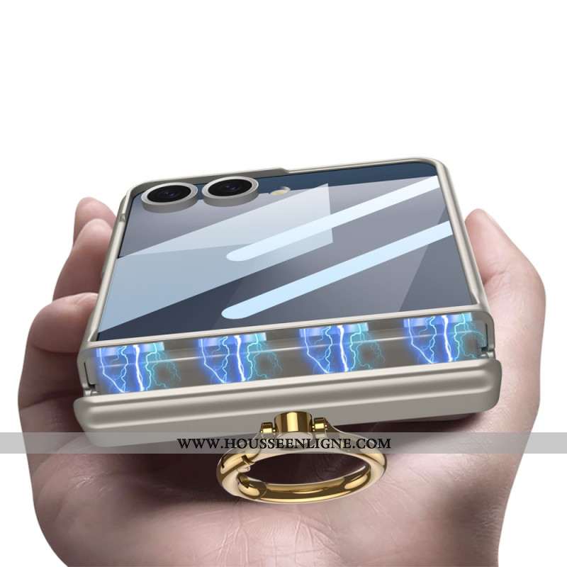 Coque Samsung Galaxy Z Flip 7 Magnétique avec Anneau-Suupport GKK