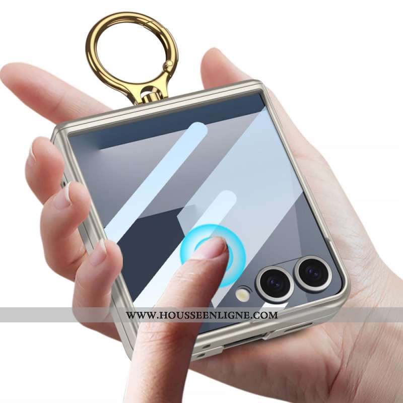 Coque Samsung Galaxy Z Flip 7 Magnétique avec Anneau-Suupport GKK