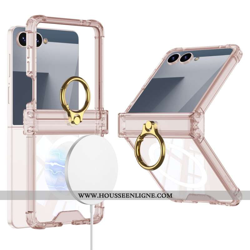 Coque Samsung Galaxy Z Flip 7 Magnétique avec Support-Anneau
