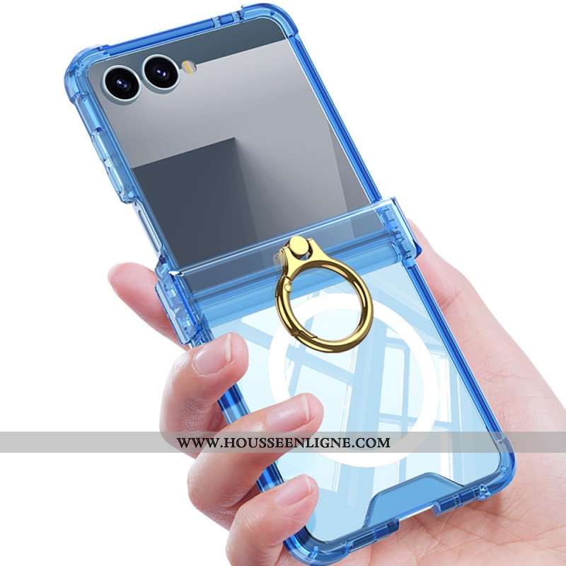 Coque Samsung Galaxy Z Flip 7 Magnétique avec Support-Anneau