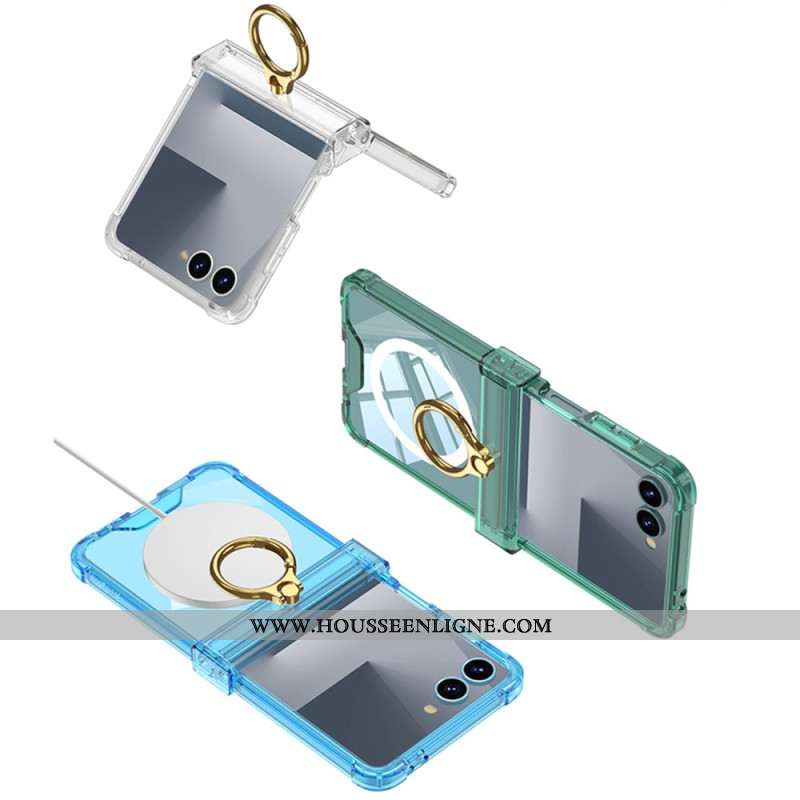 Coque Samsung Galaxy Z Flip 7 Magnétique avec Support-Anneau