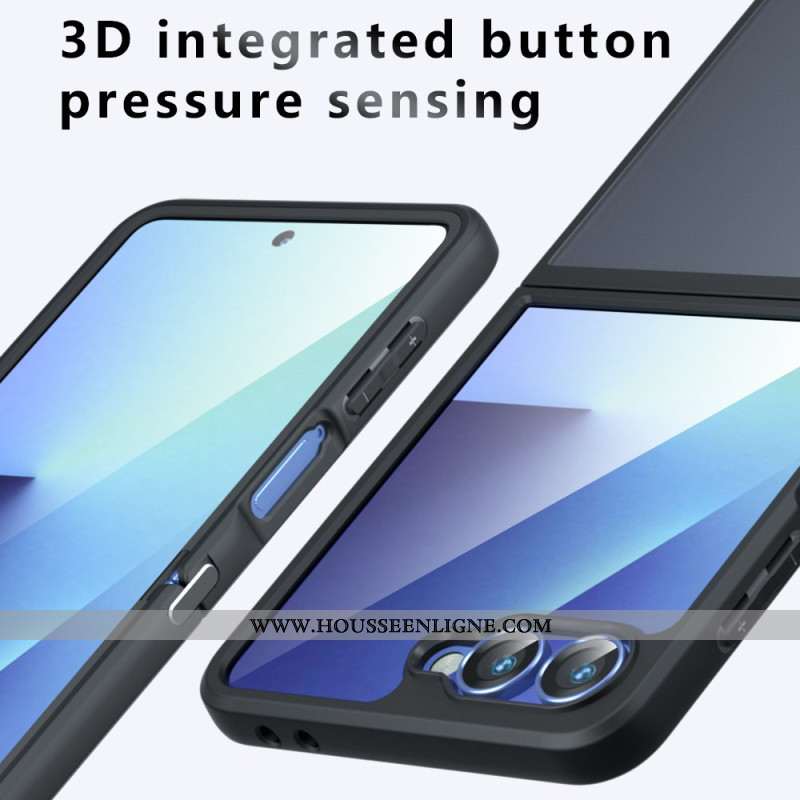 Coque Samsung Galaxy Z Flip 7 Noir Transparent