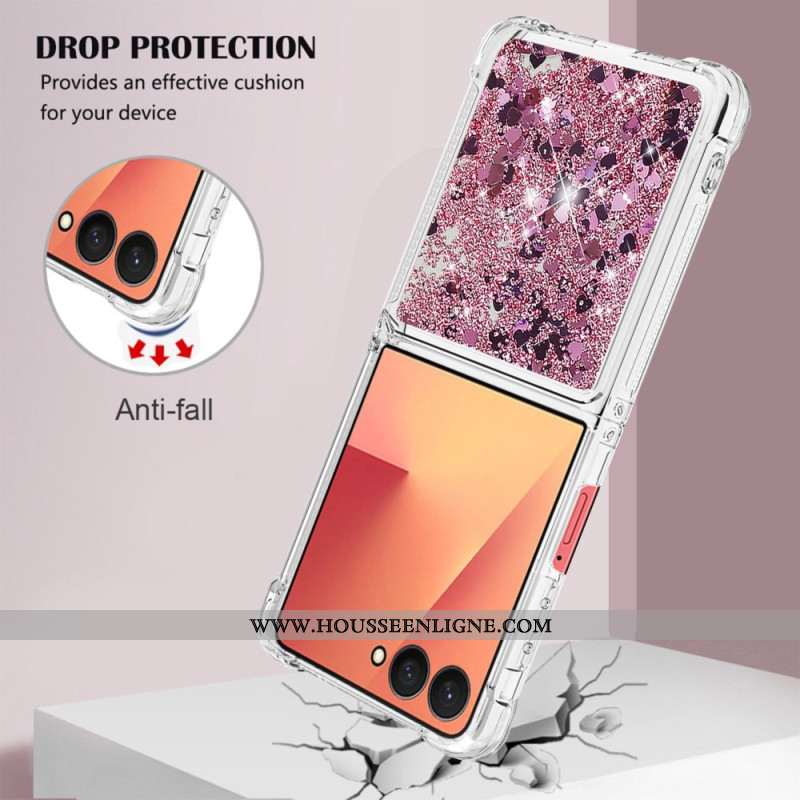 Coque Samsung Galaxy Z Flip 7 Paillettes