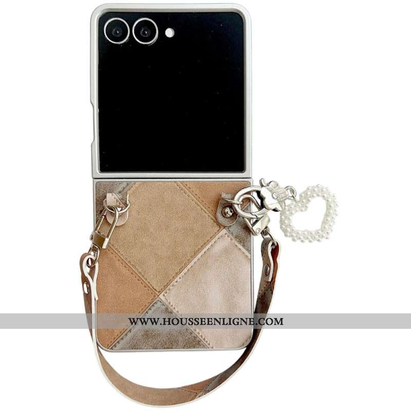 Coque Samsung Galaxy Z Flip 7 Pendentif et Dragonne