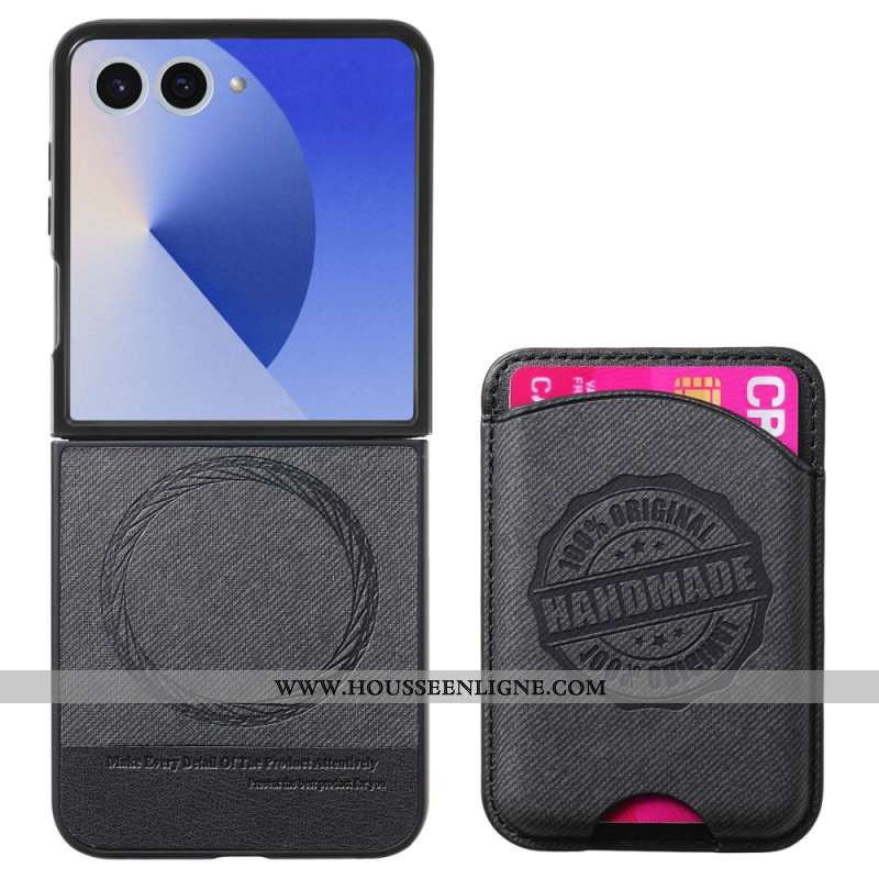 Coque Samsung Galaxy Z Flip 7 Porte-Cartes Compatible MagSafe