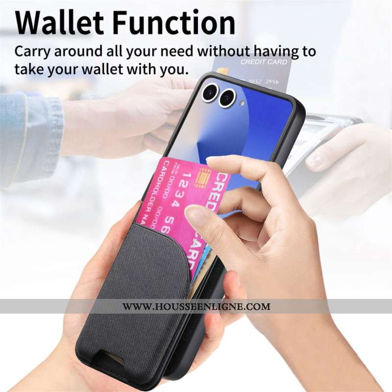 Coque Samsung Galaxy Z Flip 7 Porte-Cartes Compatible MagSafe