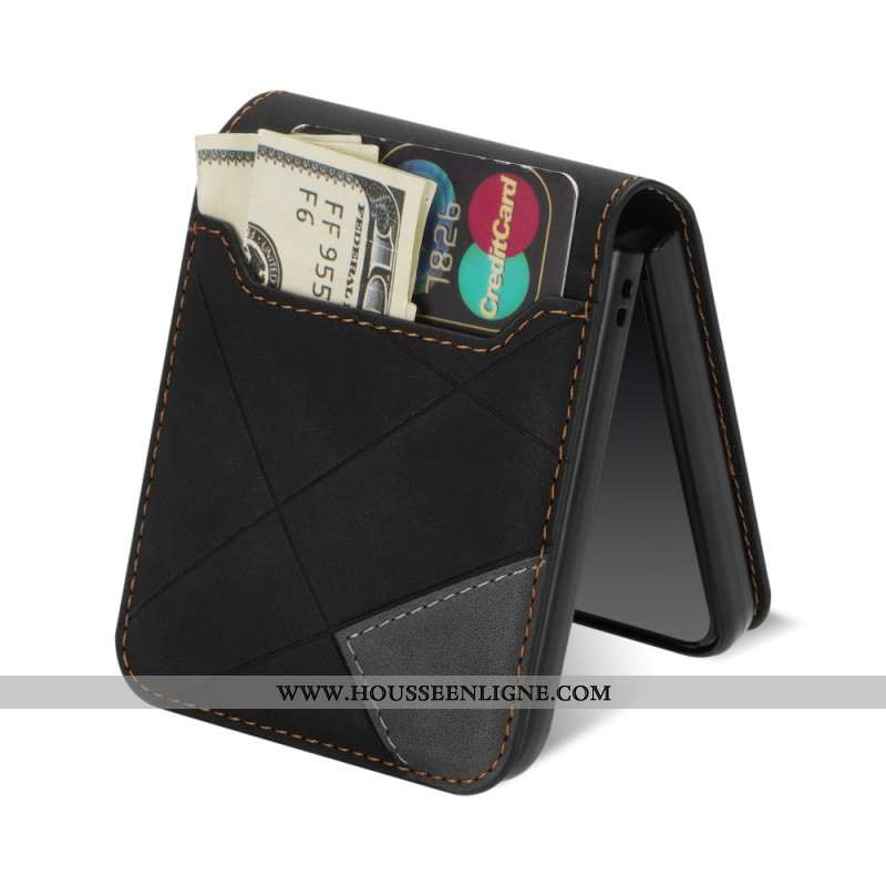 Coque Samsung Galaxy Z Flip 7 Porte-Cartes Motif