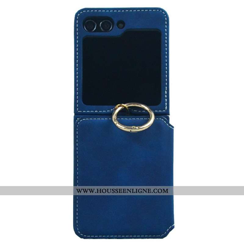 Coque Samsung Galaxy Z Flip 7 Porte-Cartes et Chaîne Détachable
