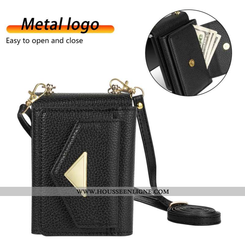 Coque Samsung Galaxy Z Flip 7 Porte-Cartes et Dragonne