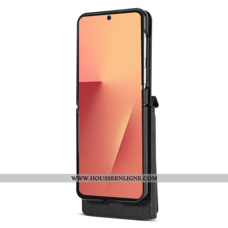 Coque Samsung Galaxy Z Flip 7 Porte-Cartes et Dragonne