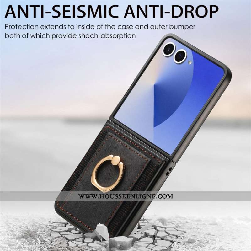 Coque Samsung Galaxy Z Flip 7 Porte-Cartes et Support