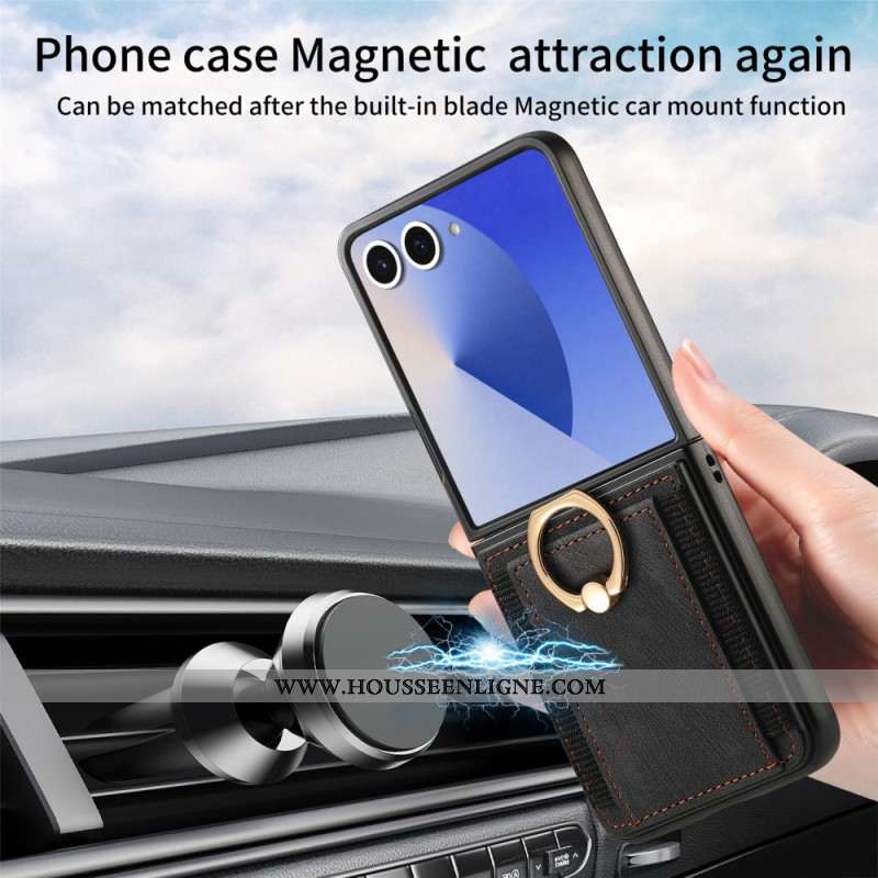 Coque Samsung Galaxy Z Flip 7 Porte-Cartes et Support