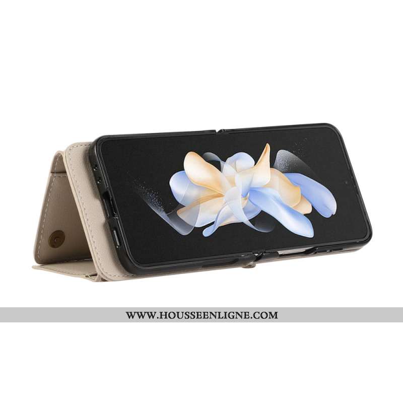 Coque Samsung Galaxy Z Flip 7 Portefeuille et Bandoulière
