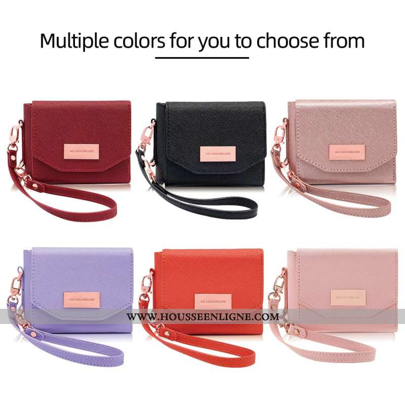 Coque Samsung Galaxy Z Flip 7 Portefeuille et Sangle