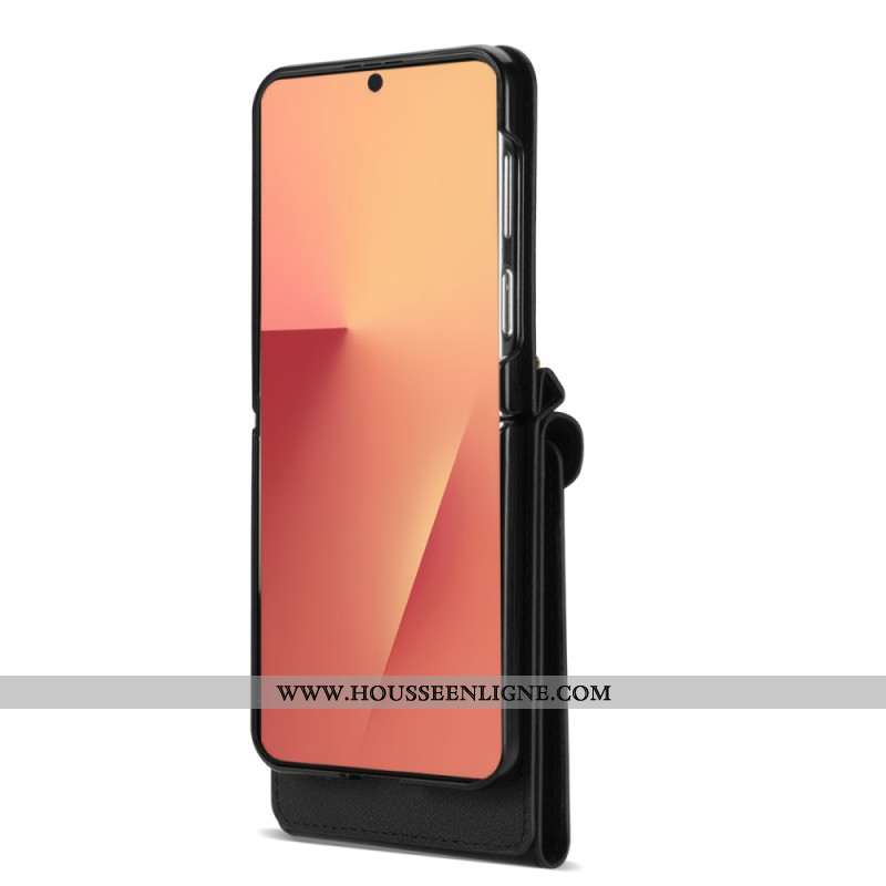 Coque Samsung Galaxy Z Flip 7 Portefeuille zippé et Bandoulière