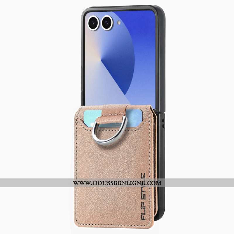 Coque Samsung Galaxy Z Flip 7 Premium Porte-Cartes et Support