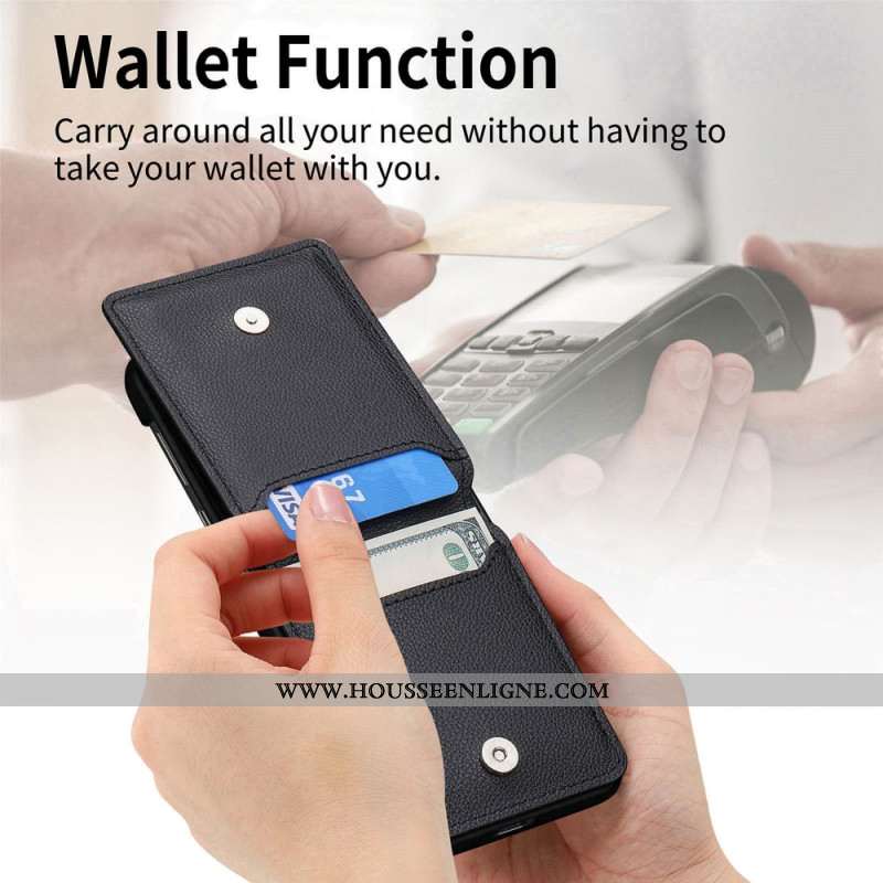 Coque Samsung Galaxy Z Flip 7 Premium Porte-Cartes et Support