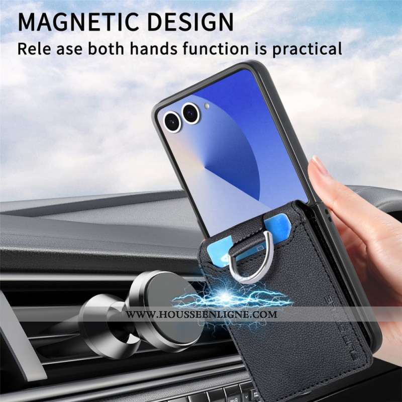 Coque Samsung Galaxy Z Flip 7 Premium Porte-Cartes et Support