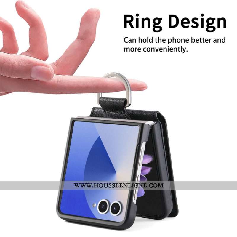 Coque Samsung Galaxy Z Flip 7 Premium Porte-Cartes et Support