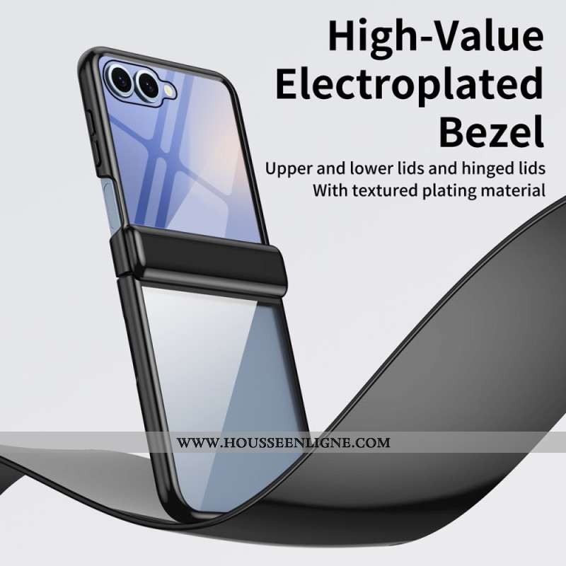 Coque Samsung Galaxy Z Flip 7 Protection de Charnière Effet Métal