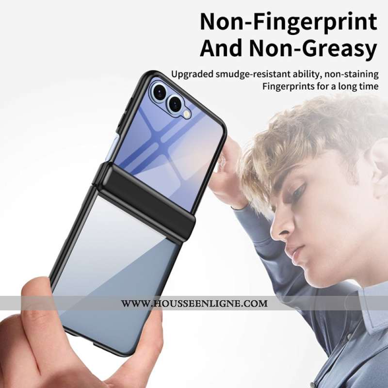 Coque Samsung Galaxy Z Flip 7 Protection de Charnière Effet Métal