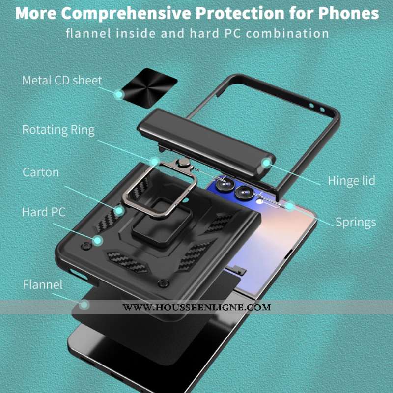 Coque Samsung Galaxy Z Flip 7 Ring Résistante