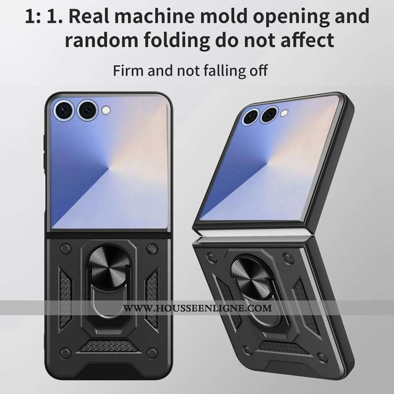 Coque Samsung Galaxy Z Flip 7 Robuste avec Anneau-Support