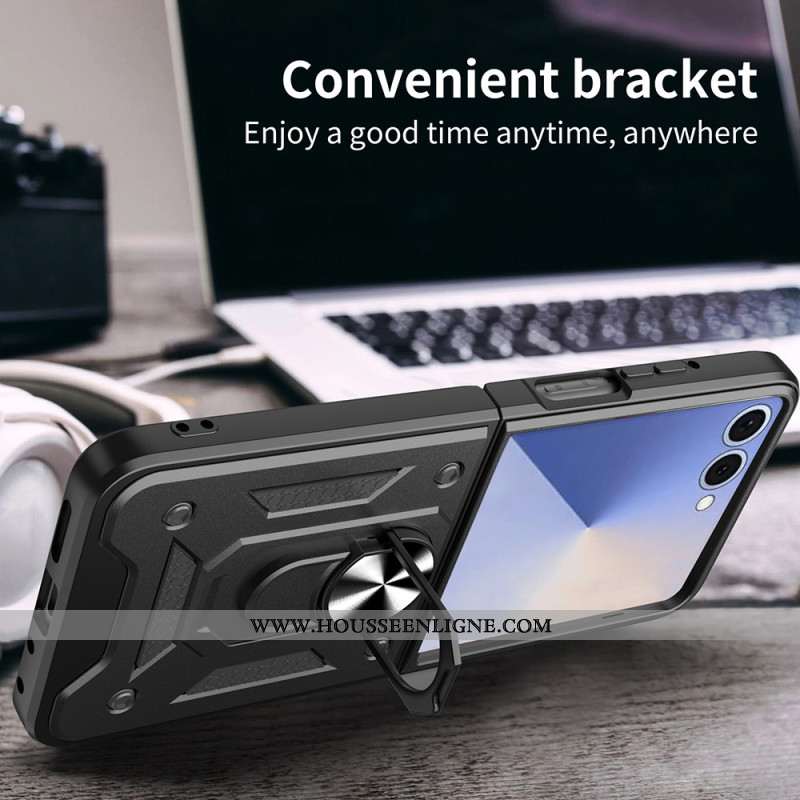 Coque Samsung Galaxy Z Flip 7 Robuste avec Anneau-Support