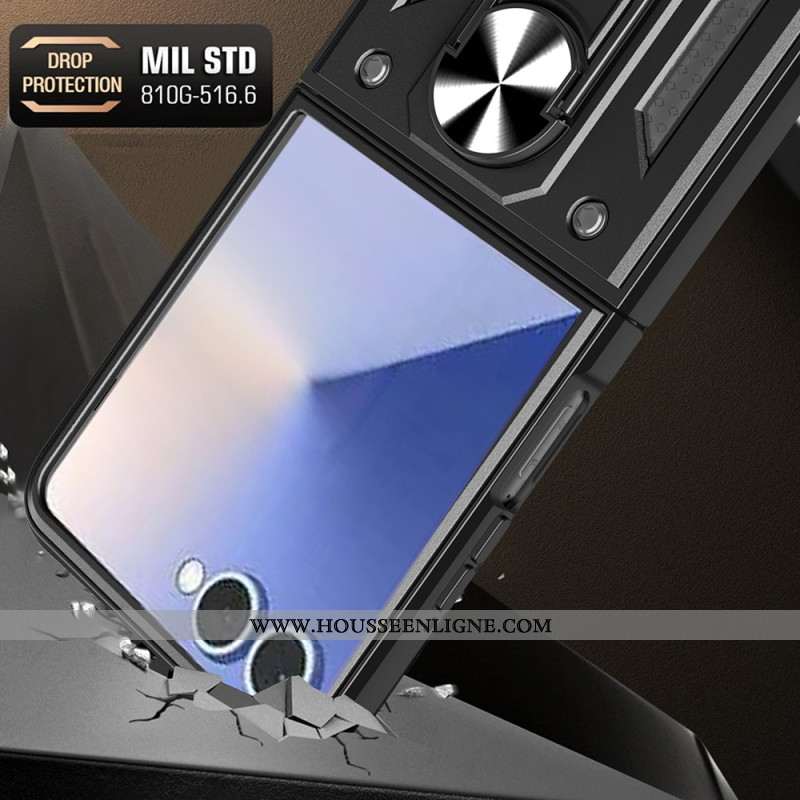 Coque Samsung Galaxy Z Flip 7 Robuste avec Anneau-Support