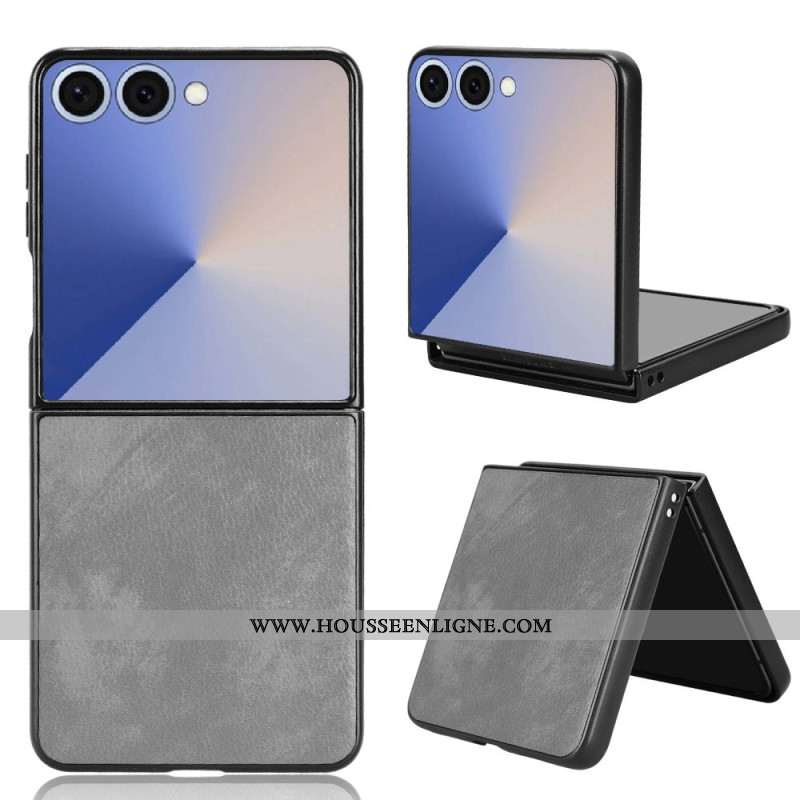 Coque Samsung Galaxy Z Flip 7 Style Cuir