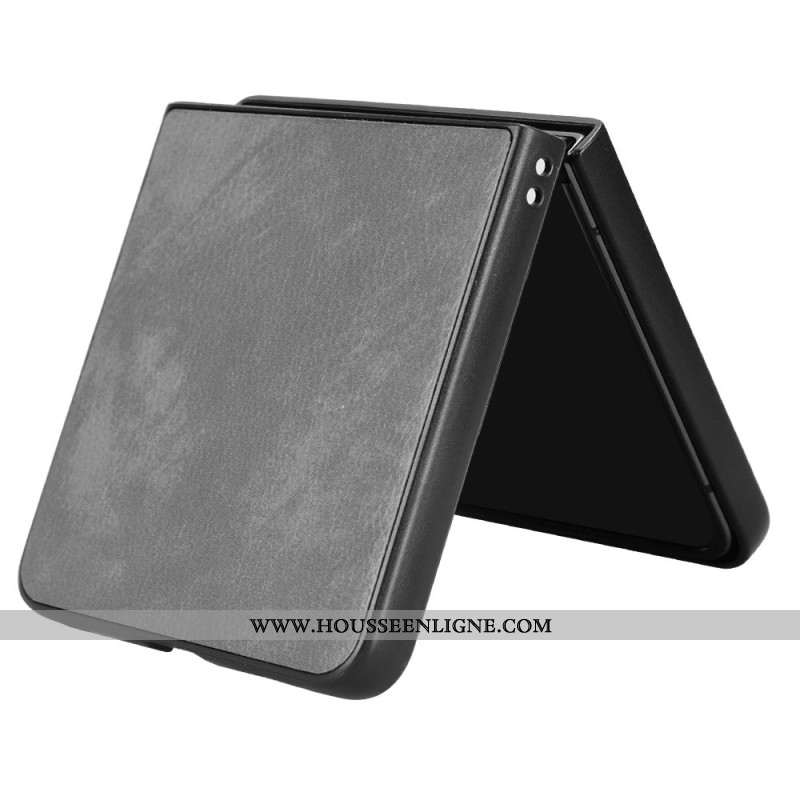 Coque Samsung Galaxy Z Flip 7 Style Cuir